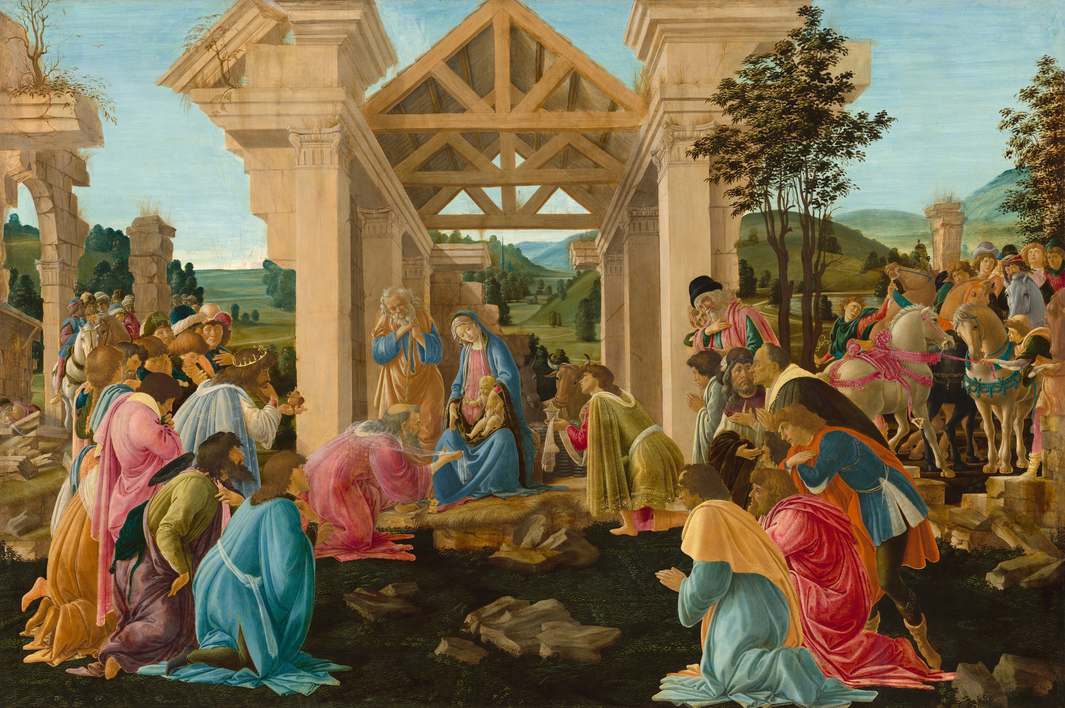 Sandro Botticelli’s Painting: The Adoration of the Magi